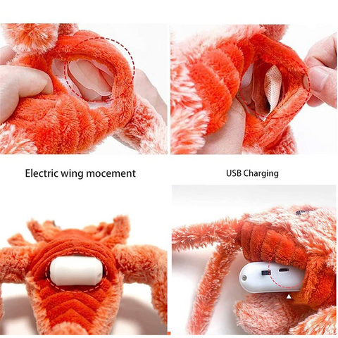 Jucărie electrică de simulare homar pentru animale de companie