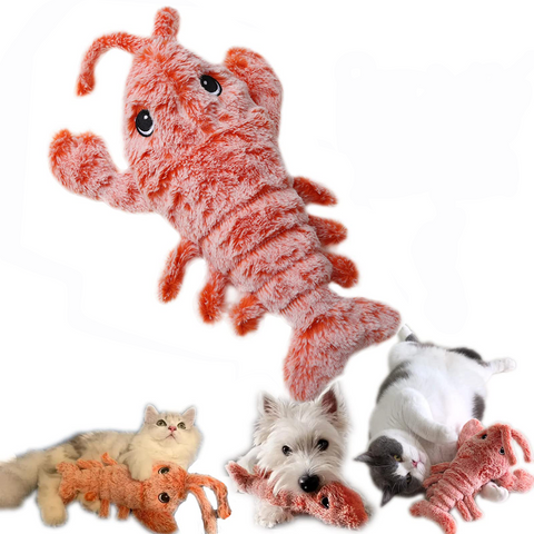 Jucărie electrică de simulare homar pentru animale de companie